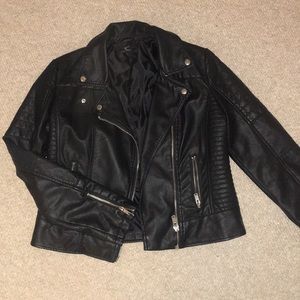 Faux leather jacket